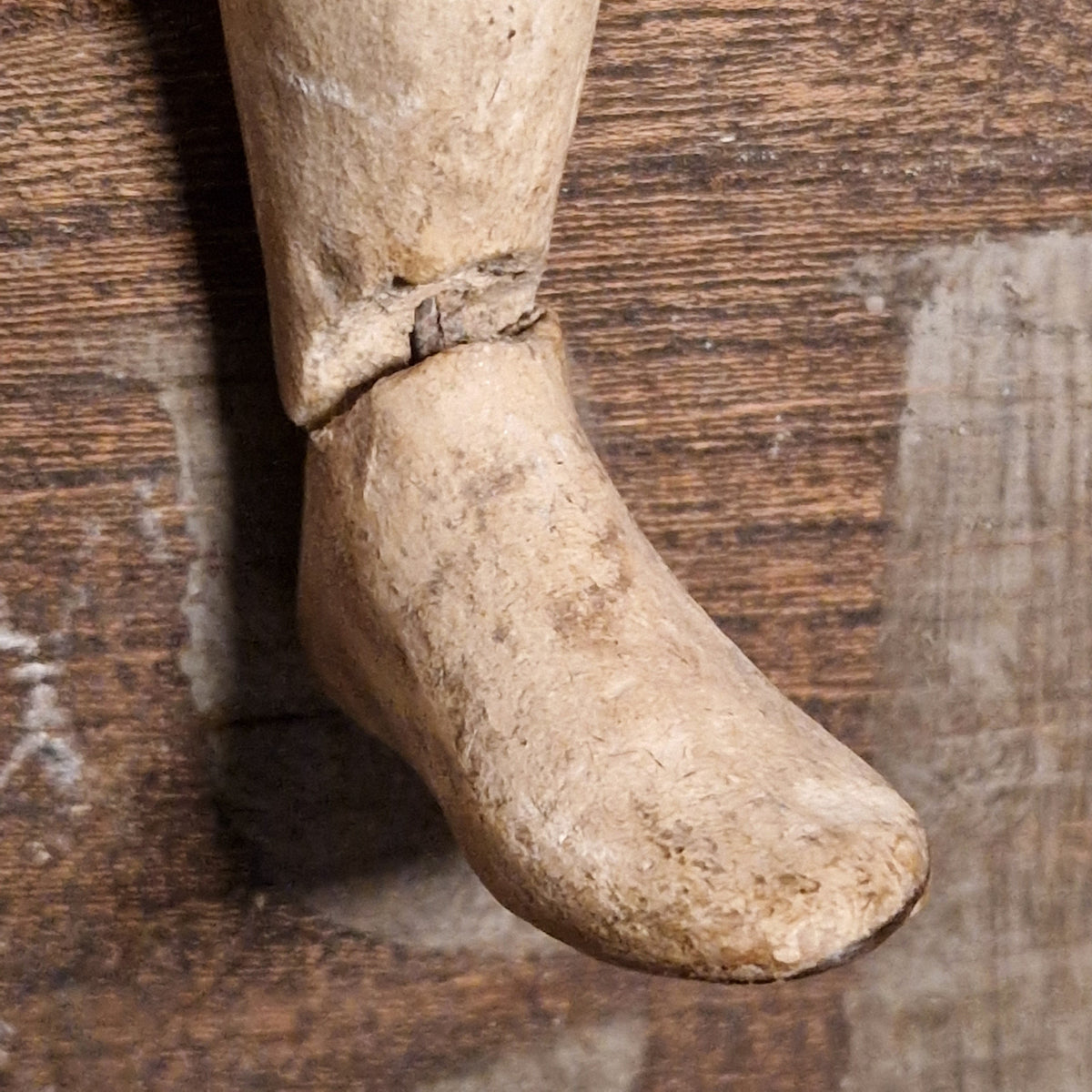 Ancienne marionnette / mannequin articulé en bois - XVIIIe