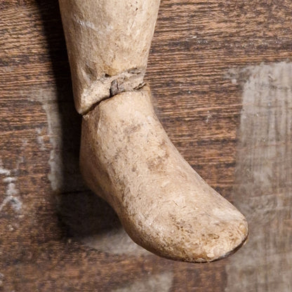 Ancienne marionnette / mannequin articulé en bois - XVIIIe