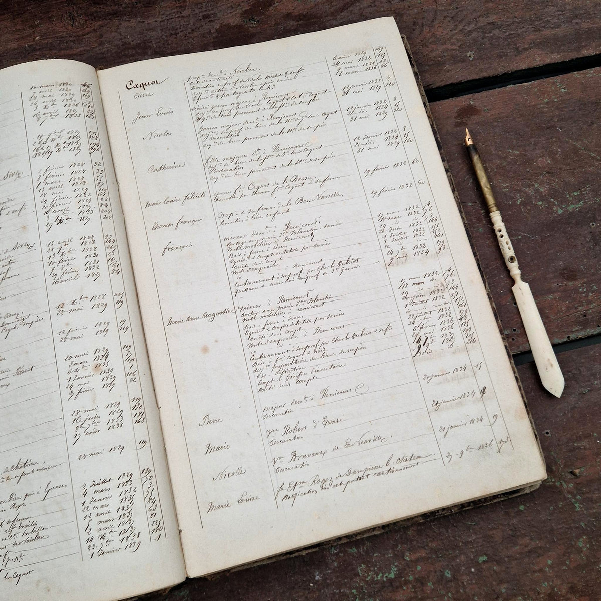 Ancien registre manuscrit - Vers 1830 - 340 pages