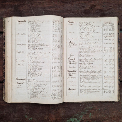 Ancien registre manuscrit - Vers 1830 - 340 pages