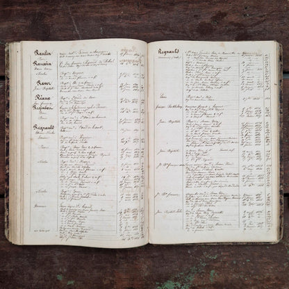 Ancien registre manuscrit - Vers 1830 - 340 pages