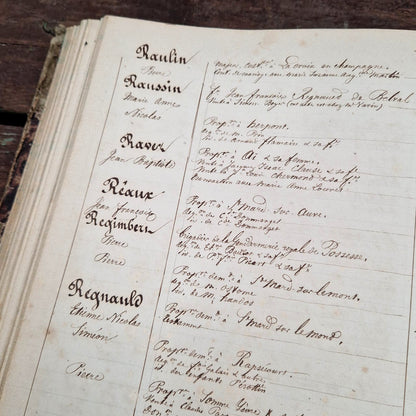Ancien registre manuscrit - Vers 1830 - 340 pages