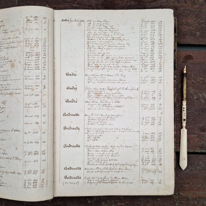 Ancien registre manuscrit - Vers 1830 - 340 pages