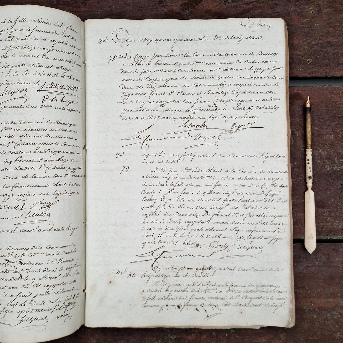 Ancien manuscrit Fin XVIIIe - 175 pages manuscrites