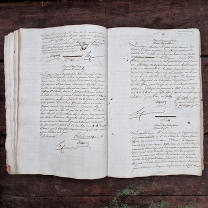 Ancien manuscrit Fin XVIIIe - 175 pages manuscrites