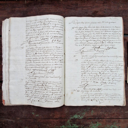 Ancien manuscrit Fin XVIIIe - 175 pages manuscrites