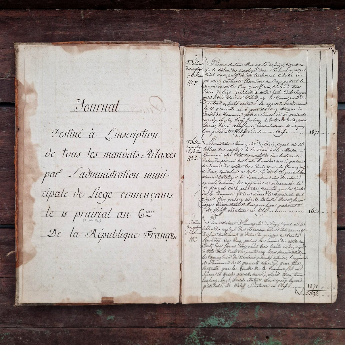 Registre XVIIIe siècle - 145 pages manuscrites