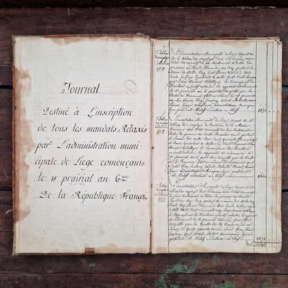 Registre XVIIIe siècle - 145 pages manuscrites