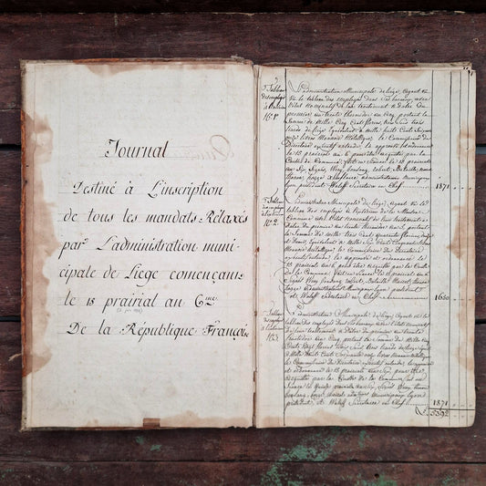 Registre XVIIIe siècle - 145 pages manuscrites