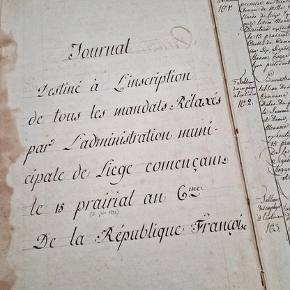 Registre XVIIIe siècle - 145 pages manuscrites