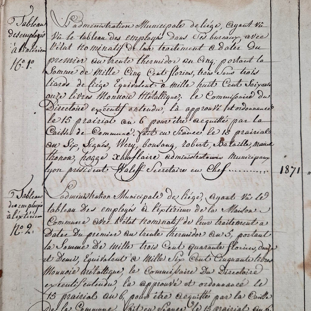 Registre XVIIIe siècle - 145 pages manuscrites