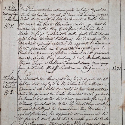 Registre XVIIIe siècle - 145 pages manuscrites