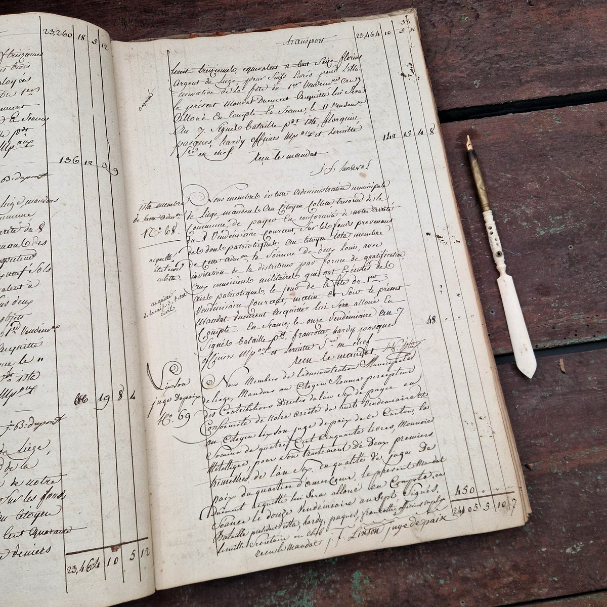 Registre XVIIIe siècle - 145 pages manuscrites