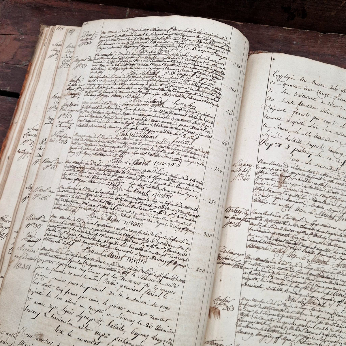 Registre XVIIIe siècle - 145 pages manuscrites