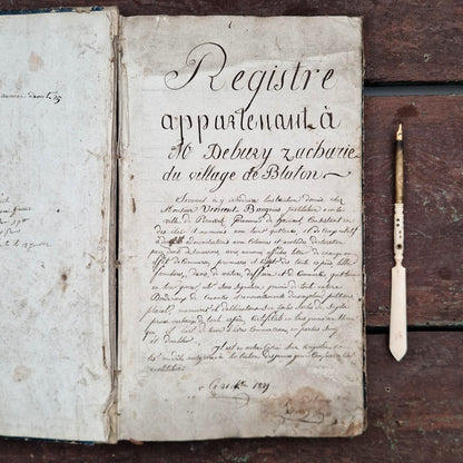 Ancien registre de formation notariale - Belgique - 1829