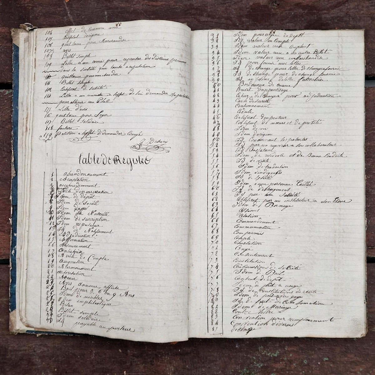 Ancien registre de formation notariale - Belgique - 1829