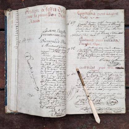 Ancien registre de formation notariale - Belgique - 1829