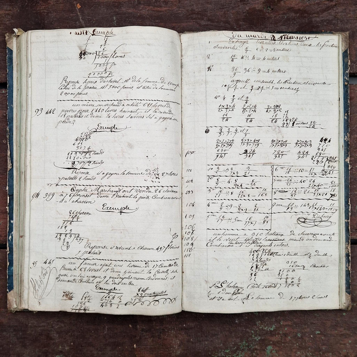 Ancien registre de formation notariale - Belgique - 1829