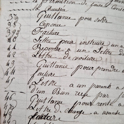 Ancien registre de formation notariale - Belgique - 1829