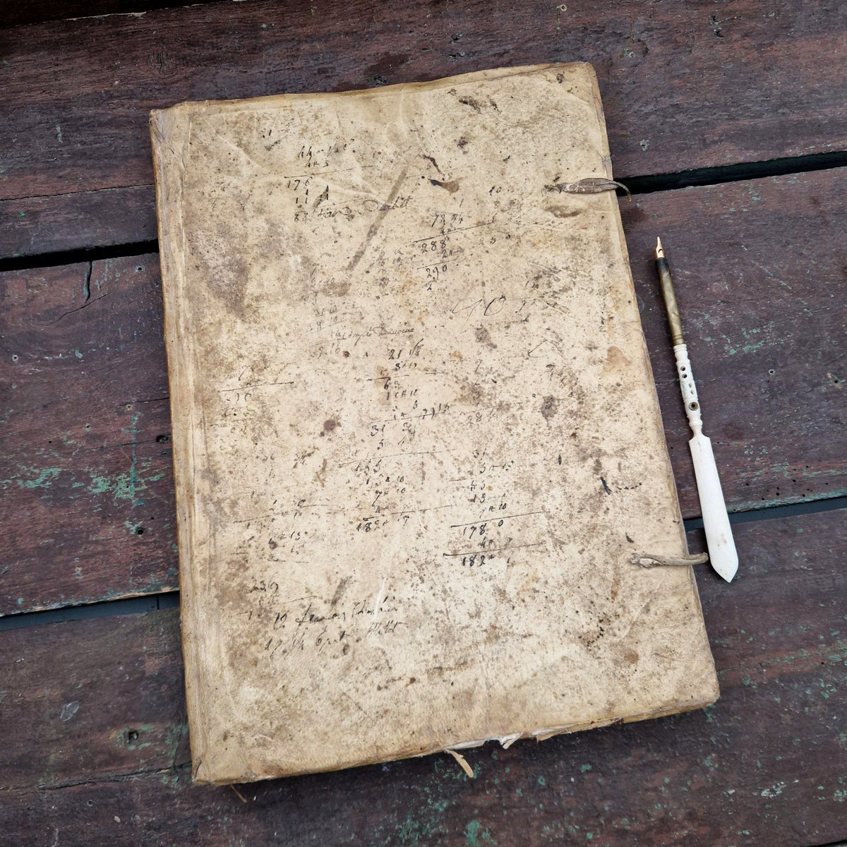Ancien livre de comptes manuscrit - France - Vers 1820