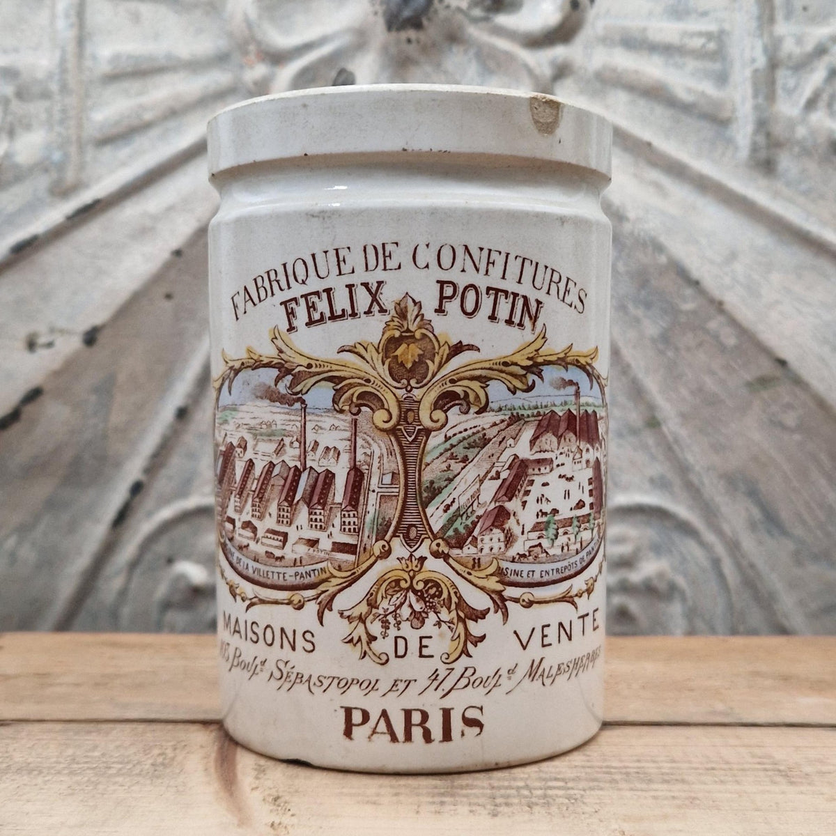 Ancien pot de confitures « Félix Potin »