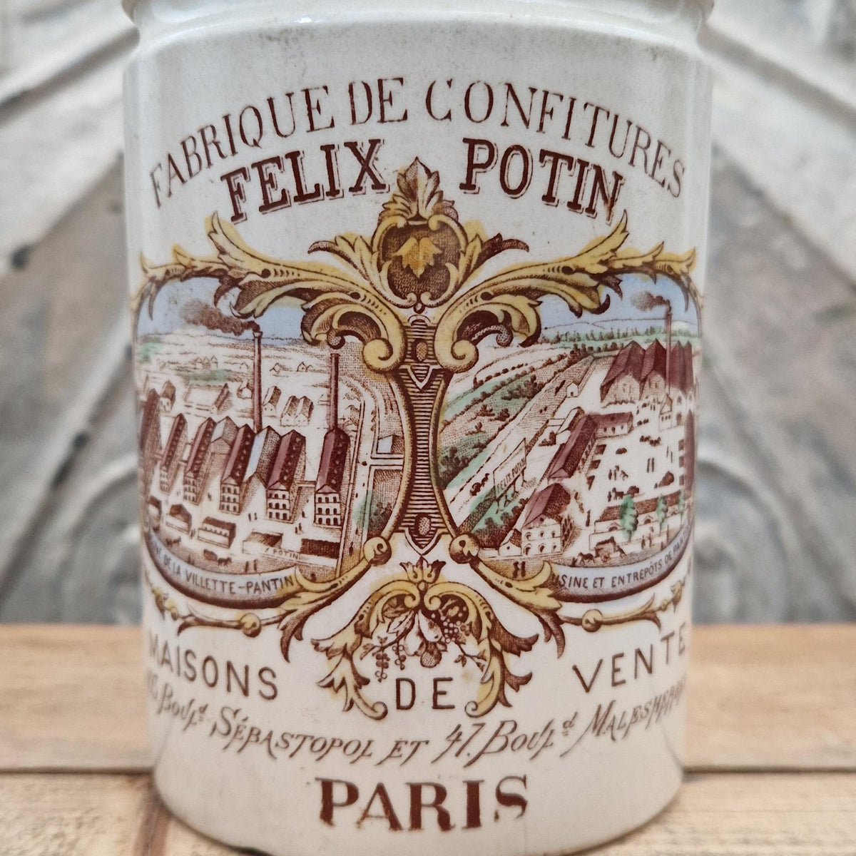 Ancien pot de confitures « Félix Potin »