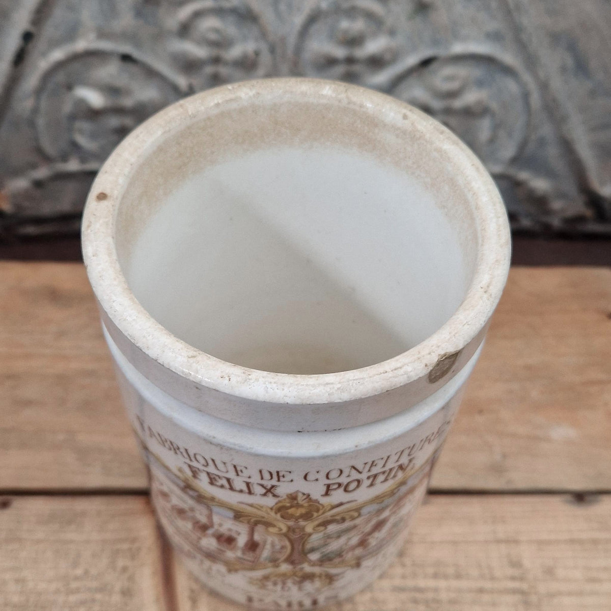 Ancien pot de confitures « Félix Potin »