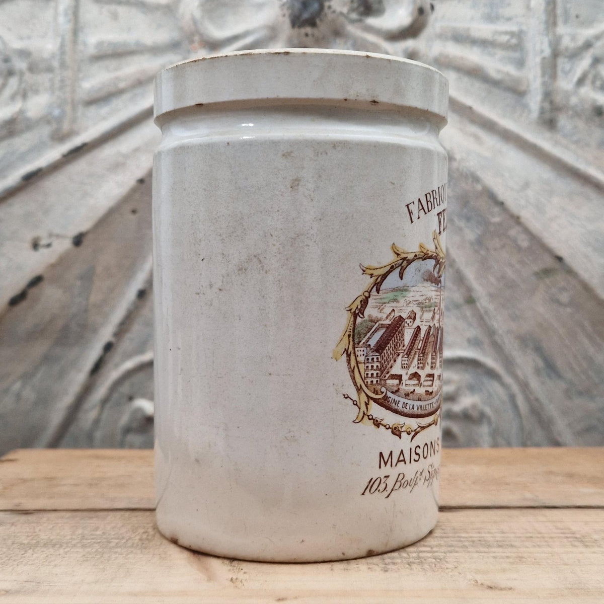 Ancien pot de confitures « Félix Potin »