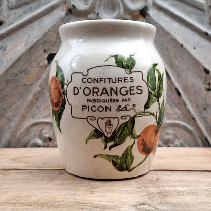 Ancien pot de confitures d'orange PICON - format XL