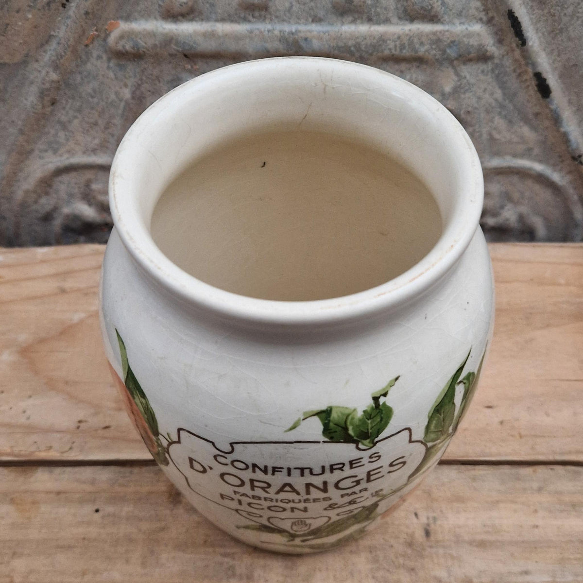 Ancien pot de confitures d'orange PICON - format XL