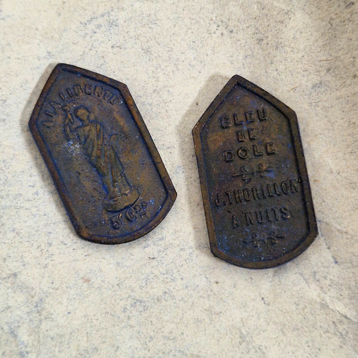 Ancienne boîte de Bleu de Dole « À la Liberté » - Fin XIXe