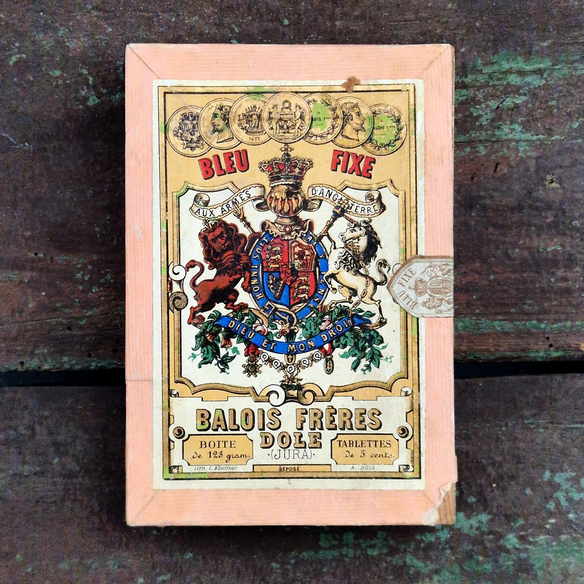Boîte de Bleu Fixe « Aux armes d’Angleterre » - Balois, Dole