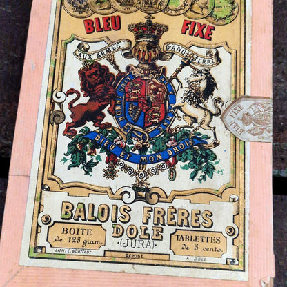 Boîte de Bleu Fixe « Aux armes d’Angleterre » - Balois, Dole