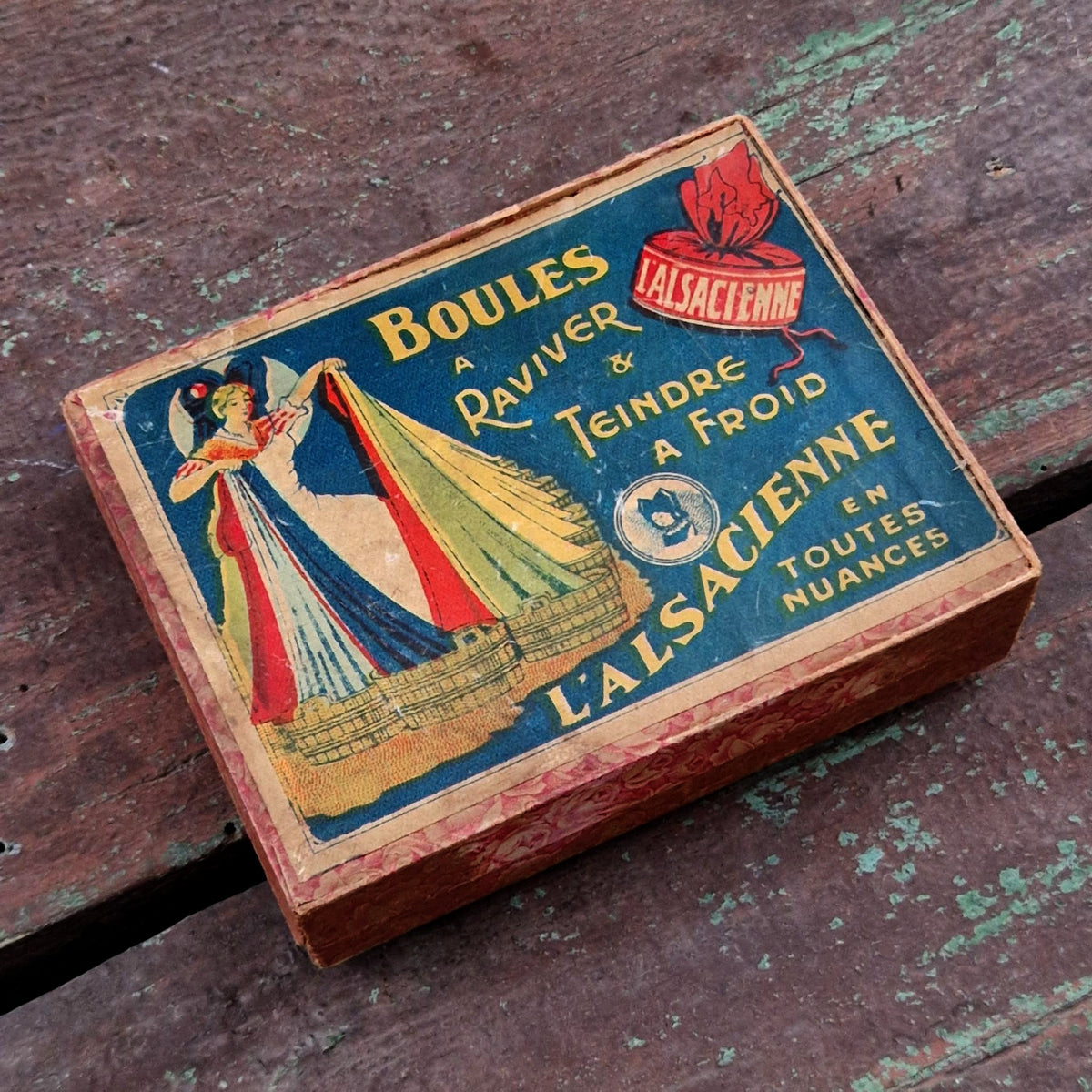 Ancienne boîte « Boules à raviver - L’Alsacienne » - Vers 1930