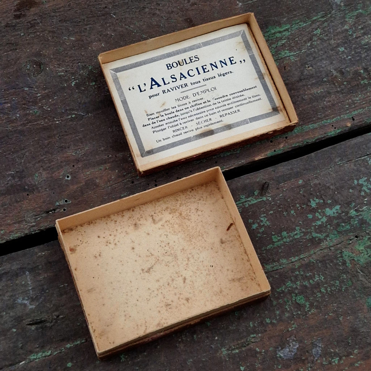 Ancienne boîte « Boules à raviver - L’Alsacienne » - Vers 1930