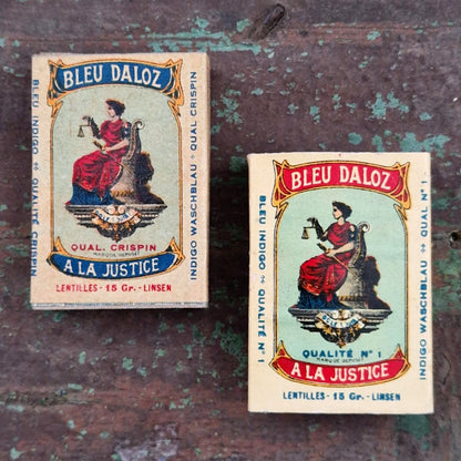 2 boîtes de bleu « Bleu Daloz - À la Justice » - Dole
