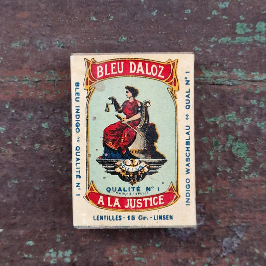 Ancienne boîte de bleu « Bleu Daloz - À la Justice »