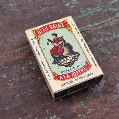Ancienne boîte de bleu « Bleu Daloz - À la Justice »