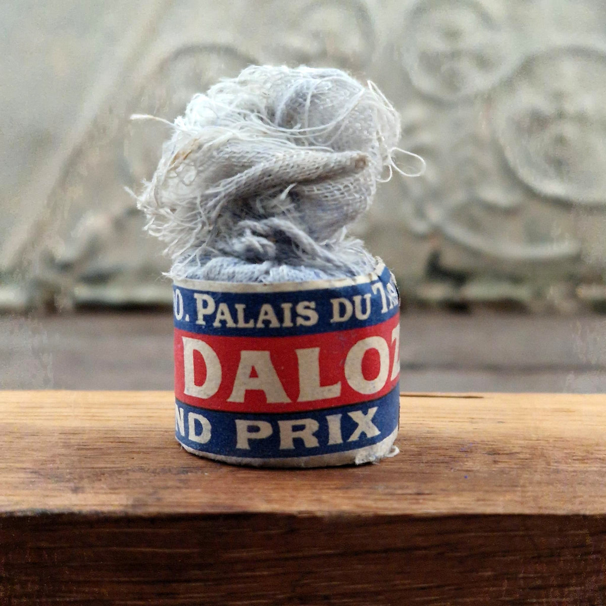 Pochon tissu de Bleu Daloz « Grand Prix » - Vers 1900