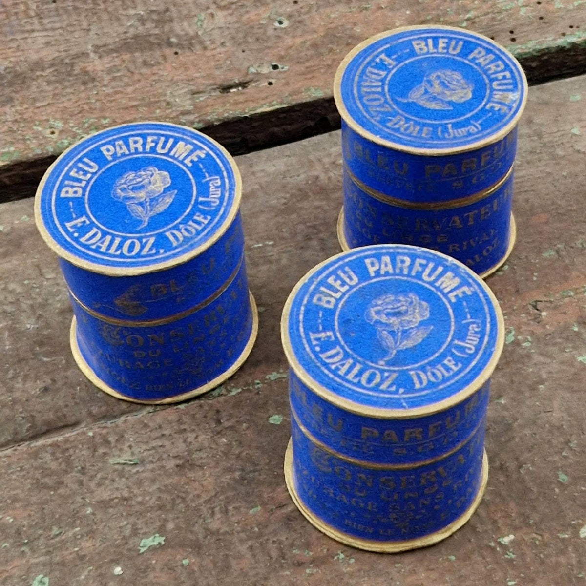 Lot de 3 boîtes de « Bleu Daloz » - Début XXe