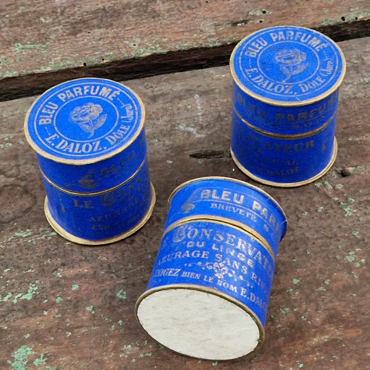 Lot de 3 boîtes de « Bleu Daloz » - Début XXe