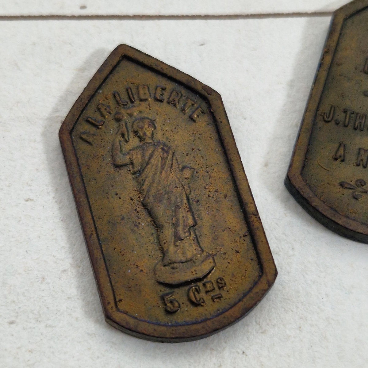 Anciennes plaquettes « Bleu de Dole - À la Liberté » - Fin XIXe