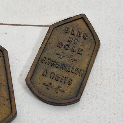 Anciennes plaquettes « Bleu de Dole - À la Liberté » - Fin XIXe