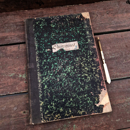 Ancien registre manuscrit « Quinzaines 2 » -  Vers 1930