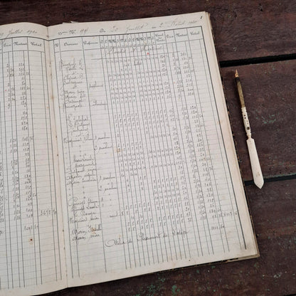 Ancien registre manuscrit « Quinzaines 2 » -  Vers 1930