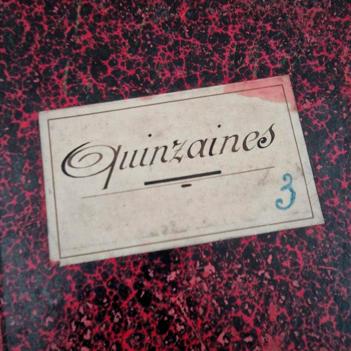 Ancien registre « Quinzaines » -  1935 à 1938