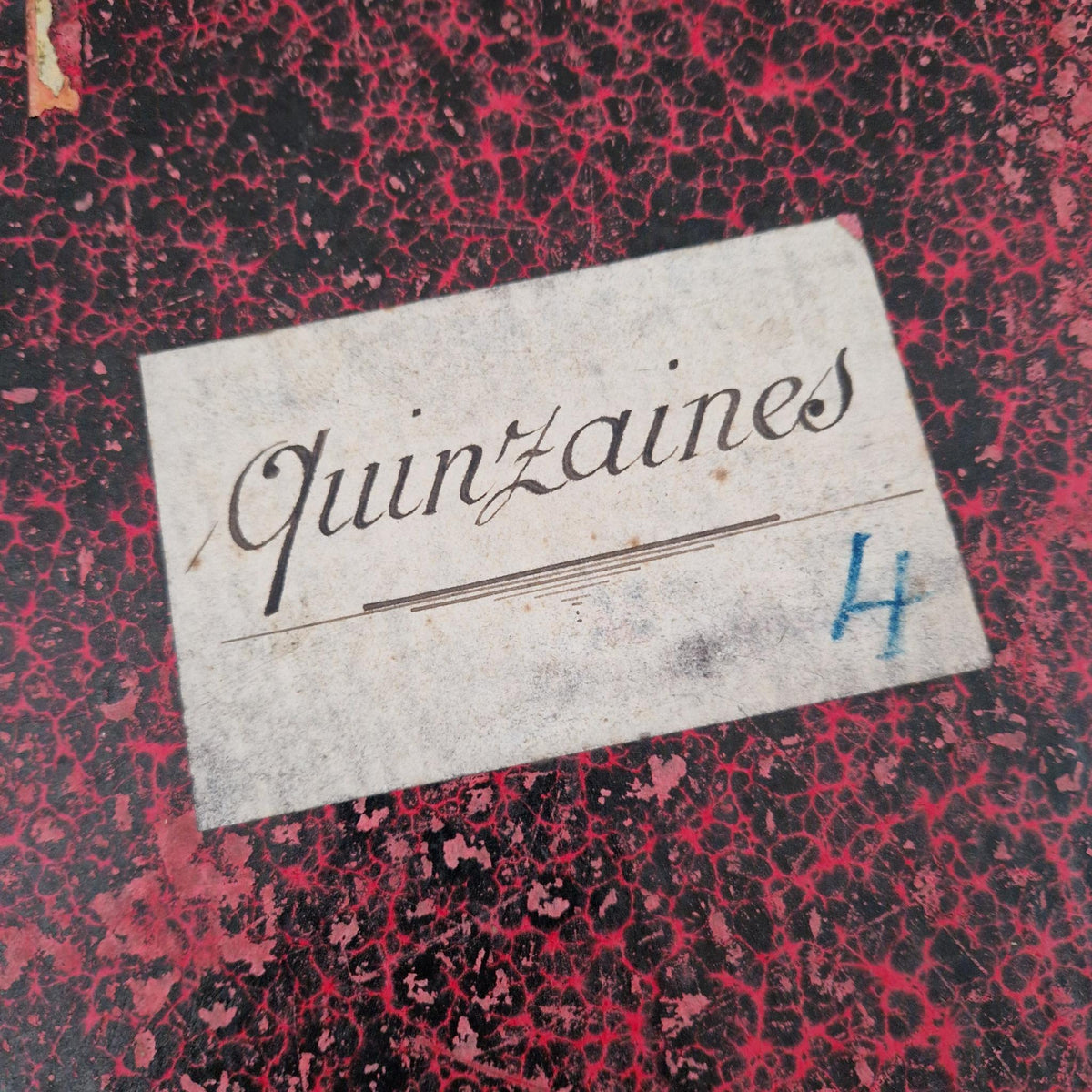 Ancien manuscrit « Quinzaines 4 » - 272 pages