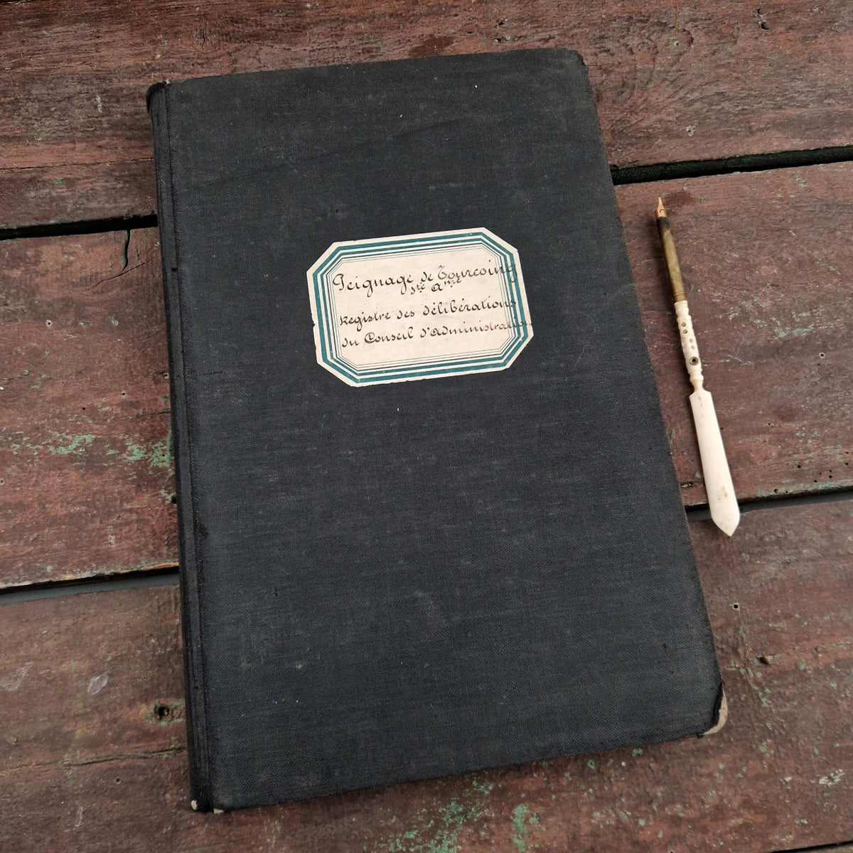 Ancien registre - Industrie lainière - 316 pages manuscrites