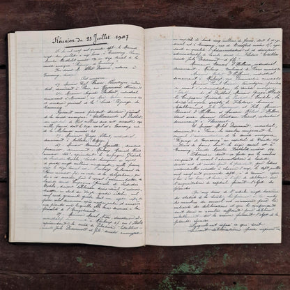 Ancien registre - Industrie lainière - 316 pages manuscrites