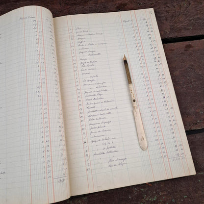 Handwritten grocery ledger - 1939